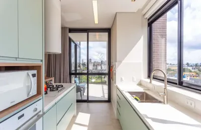 Apartamento com 2 quartos à venda na rua myltho anselmo da silva, 1486, mercês, curitiba, 142 m2 por r$ 1.980.000