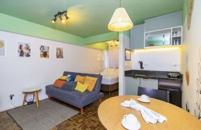 Kitnet / stúdio à venda na rua nilo cairo, 232, centro, curitiba, 21 m2 por r$ 199.000