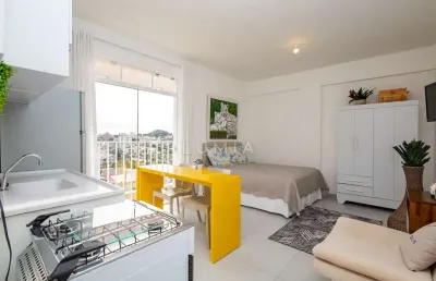 Kitnet / stúdio à venda na rua joão ivanoski, 162, tingui, curitiba, 24 m2 por r$ 280.000