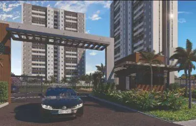 Apto com 2 quartos e escritorio no cond village park