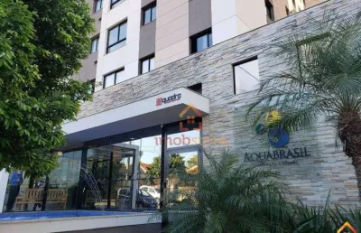 Apartamento para locação no ed. aqua brasil residencial e resort, com 2 dormitórios 54 m² por r$ 1.850,00/mês - vila brasil - londrina/pr