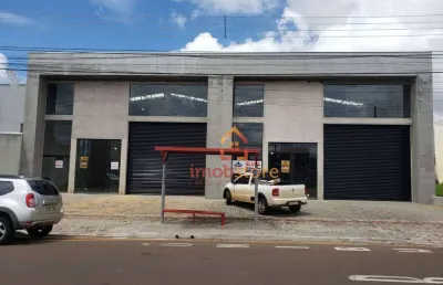 Barracão novo com localização privilegiada – 290 m² na av. roberto koch, jd aragarça - r$ 7.400/mês