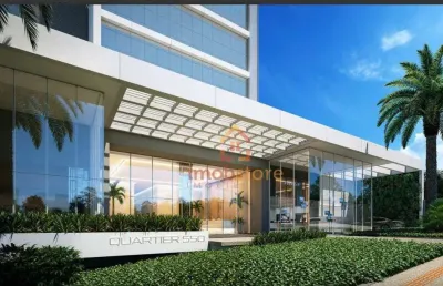 Sala para locação no edifício quartier, 239 m² por r$ 15.535,00/mês - palhano 1 - londrina/pr