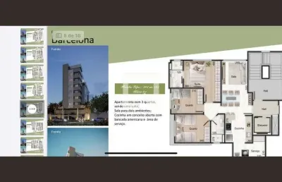 Apartamento para venda - aeroporto, 3 quartos,  74 m² - belo horizonte