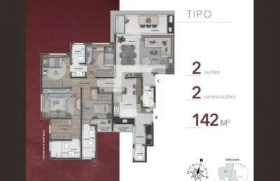 Apartamento para venda - santa lúcia, 4 quartos,  142 m² - belo horizonte