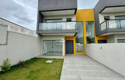 Sobrado à venda com 3 quartos sendo uma suite em guaratuba, pr -