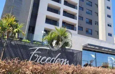 Apartamento com 1 dormitório para alugar, 45 m² por r$ 2700/mês - gleba palhano - londrina/pr