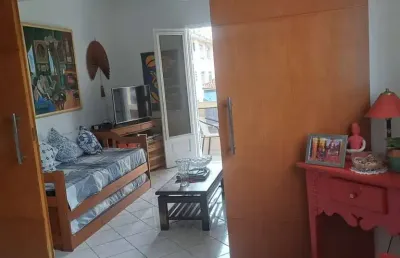 Apartamento com 1 dormitório à venda no embaré em santos - sp