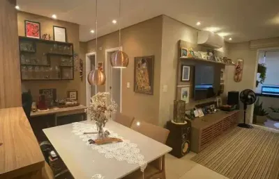 Apartamento a venda no embaré  2 dormitórios com 2 vagas demarcadas