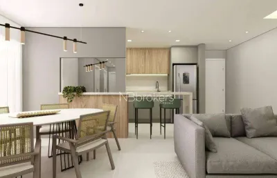 Cobertura duplex com 190m² com sala ampla e área externa!