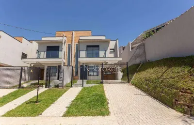 Sobrado novo  de frente pra rua, pronto pra morar no atuba