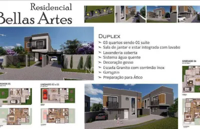 Casa em condomínio fechado com 3 quartos à venda na Rua Arthur Ramos, 1474, Atuba, Curitiba