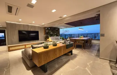 Apartamento de luxo no brooklin: 3 quartos, 3 suítes, 4 banheiros, 3 vagas e 158m² em são paulo-sp