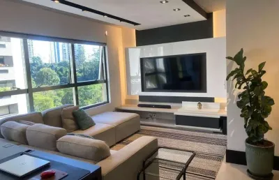 Apartamento à venda no panamby, são paulo-sp: 1 quarto, 1 suíte, 2 banheiros, 1 vaga, 74m² de área. confira!