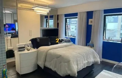 Apartamento à venda em moema, são paulo-sp: 1 quarto, 1 suíte, 3 salas, 1 banheiro, 1 vaga - 40m² de puro conforto!