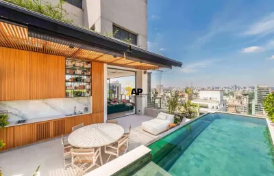 Cobertura de luxo à venda em são paulo-sp, jardim paulista  5 quartos, 4 suítes, 5 salas, 5 vagas de garagem  408m²