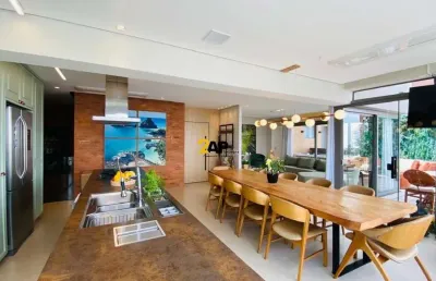 Cobertura duplex mobiliada a venda no brooklin, 3 suítes, 4 vagas com 265 m² .