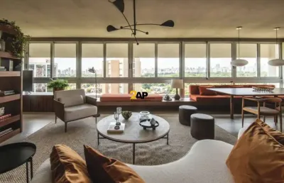 Apartamento de luxo no jardim paulista: 4 quartos, 1 suíte, 4 banheiros, 1 vaga de garagem - 163m² - mobiliado.