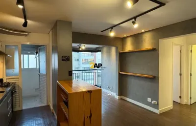 Apartamento para locação na vila andrade, são paulo-sp: 2 quartos, 1 suíte, 2 banheiros, 1 vaga, 54m²!