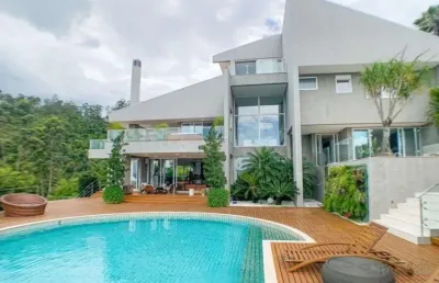 Casa em condomínio fechado com 4 quartos à venda na estrada haroldo soares glavan, cacupé, florianópolis por r$ 14.000.000