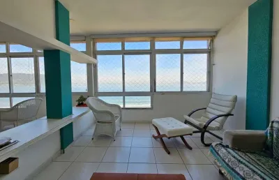 Apartamento vista mar 130 m² 1 vaga escriturada à venda no embaré - santos/sp
