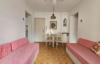 Apartamento com 1 dormitório à venda, 45 m² no boqueirão - santos/sp