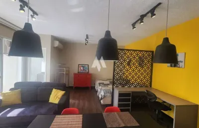 Apartamento totalmente mobiliado em vila matias, santos/sp
