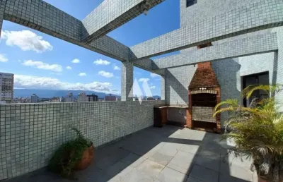 Cobertura duplex à venda com 370m² no boqueirão - santos/sp