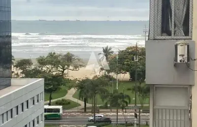 Apartamento padrão - 2 dormitórios, 1 suíte, vaga coberta, vista mar - josé menino /santos