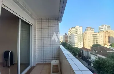 Apartamento 3 quartos à venda 2 quadras da praia no gonzaga - santos/sp