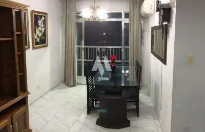Apartamento gonzaguinha são vicente, 85m² com 2 dorms, varanda, vaga!