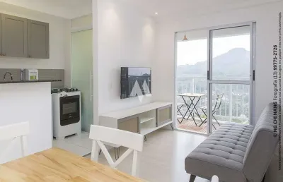 Apartamento novo porteira fechada à venda! nova cintra em santos. 2 dormitórios e lazer completo.