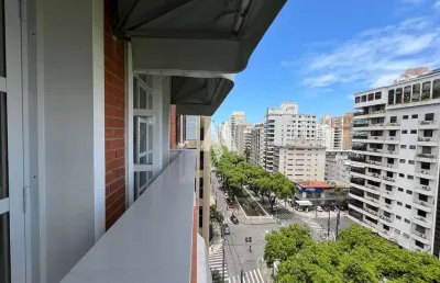 Apartamento alto padrão 4 quartos garagem fechada à venda no boqueirão - santos/sp