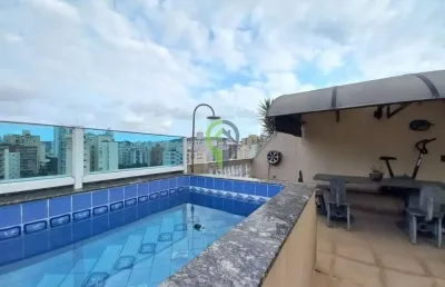 Cobertura - 2 dormitórios - piscina - churrasqueira -  quadra do mar - aparecida