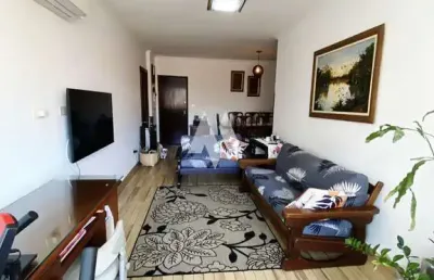 Apartamento de 2 quartos,dependência, 1 vaga  - campo grande/santos