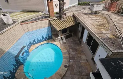 Casa com 4 dormitórios + 1 suíte + edícula  em ponta da praia, santos/sp
