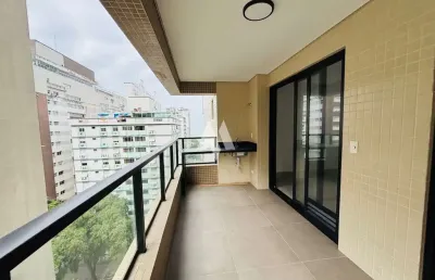 Apartamento à venda com 2 dormitórios e vaga demarcada em josé menino, santos/sp