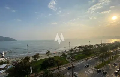 Apartamento padrão de 3 dormitórios sendo 2 suítes frente mar na aparecida