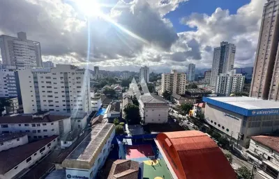 Apartamento de 1 dormitório na ponta da praia - vista livre e vaga de garagem!