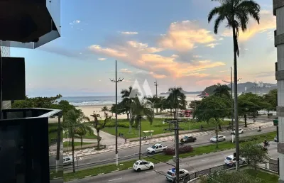 Apartamento vista mar para locação mobiliado  no bairro da pompéia.