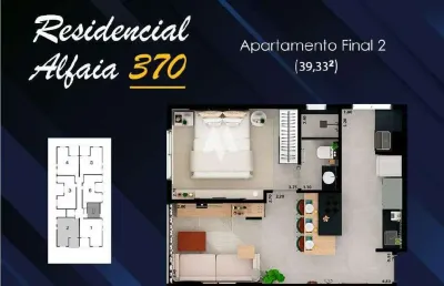 Apartamento com 1 quarto à venda na Rua Alfaia Rodrigues, Embaré, Santos