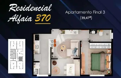 Apartamento com 1 quarto à venda na Rua Alfaia Rodrigues, Embaré, Santos