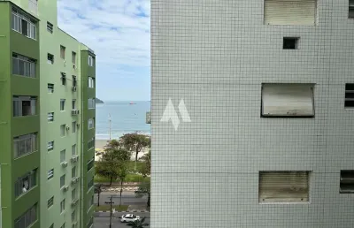 Apartamento à venda na aparecida com vista para o mar!