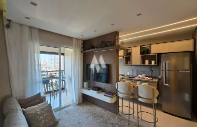 Apartamento em marapé, santos/sp -apartameto decorado - 2 dormitprios, 1 suíte
