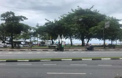 Kitnet em prédio frente mar com 1 dormitório para locação gonzaga santos