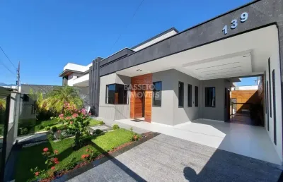 Casa em condomínio fechado com 3 quartos à venda na rua alamo, 139, bela vista, palhoça por r$ 849.000