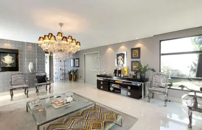 Casa em condomínio fechado com 5 quartos à venda na rua eduardo sprada, 1900, campo comprido, curitiba, 842 m2 por r$ 7.899.000