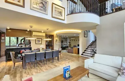 Casa em condomínio fechado com 4 quartos à venda na rua padre josé kentenich, 660, campo comprido, curitiba, 560 m2 por r$ 4.500.000