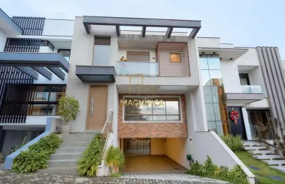 Casa em condomínio fechado com 3 quartos à venda na rua maria luiza bazzani natal, 381, uberaba, curitiba, 321 m2 por r$ 2.990.000