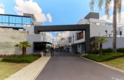 Casa em condomínio fechado com 3 quartos à venda na rua antônio turíbio teixeira braga, 367, santa felicidade, curitiba, 148 m2 por r$ 1.400.000